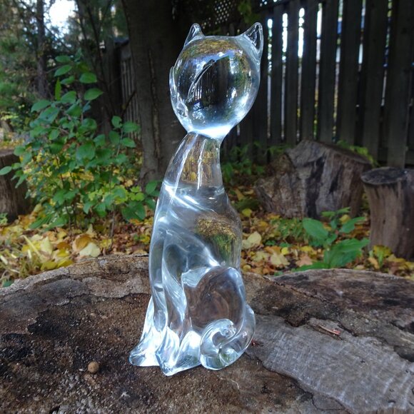 Signed Zanetti Murano Glass Cat Figurine - Picture 3 of 8